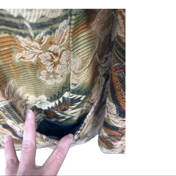 Vintage 80's/90's Southwestern Print Circle T Oversized Jacket Sz MD - Picture 7 of 13